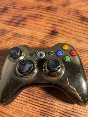 Gold chrome xbox 360 wireless - gold,